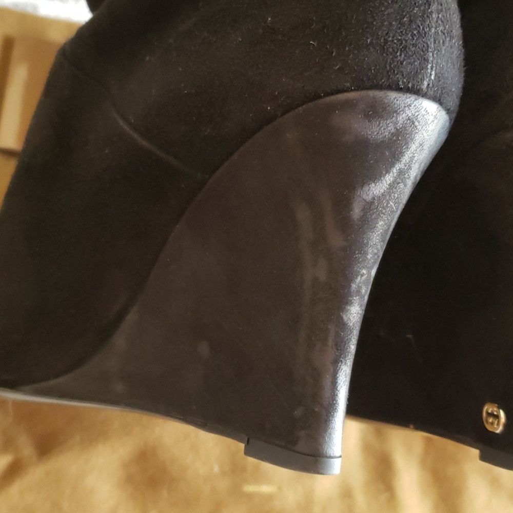Gucci Black Suede Knee High Boot 8.5US fit 8.5-9 - Picture 13 of 16